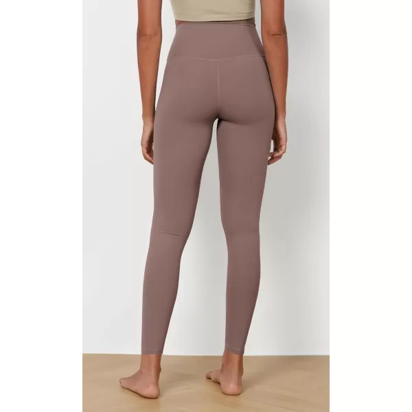 ODODOS ODCLOUD 2Pack Buttery Soft Lounge Yoga Leggings for Women 23quot  25quot 28quot High Waist Yoga PantsBlackpurple Taupe
