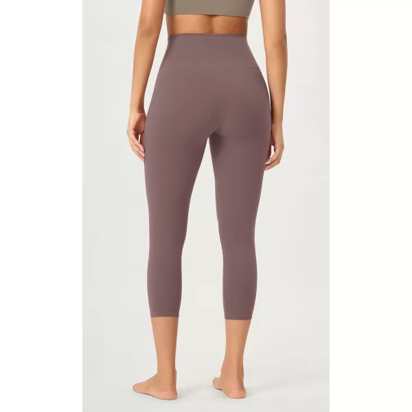 ODODOS ODCLOUD 2Pack Buttery Soft Lounge Yoga Leggings for Women 23quot  25quot 28quot High Waist Yoga PantsBlackpurple Taupe