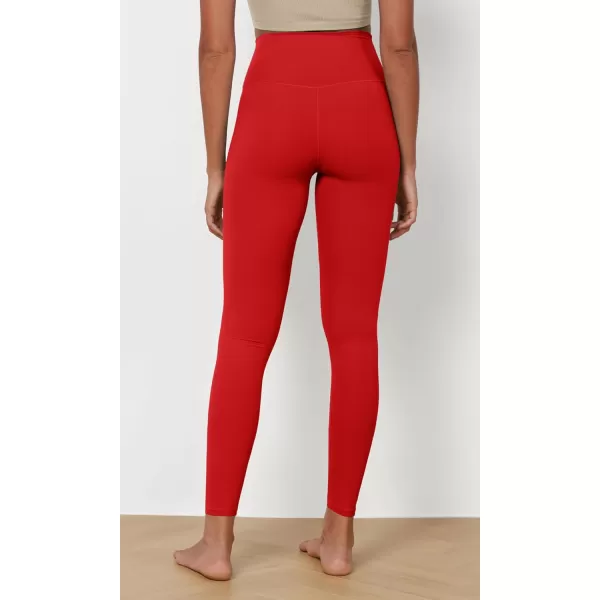 ODODOS ODCLOUD 2Pack Buttery Soft Lounge Yoga Leggings for Women 23quot  25quot 28quot High Waist Yoga PantsBlackred