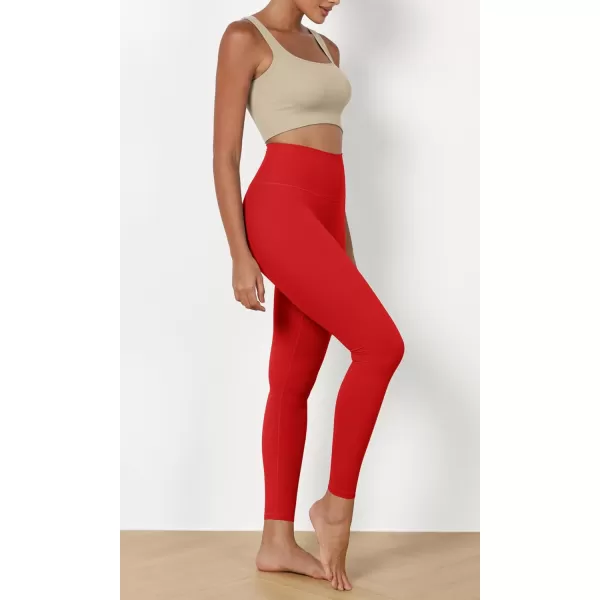 ODODOS ODCLOUD 2Pack Buttery Soft Lounge Yoga Leggings for Women 23quot  25quot 28quot High Waist Yoga PantsBlackred