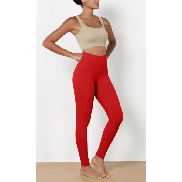 ODODOS ODCLOUD 2Pack Buttery Soft Lounge Yoga Leggings for Women 23quot  25quot 28quot High Waist Yoga PantsBlackred