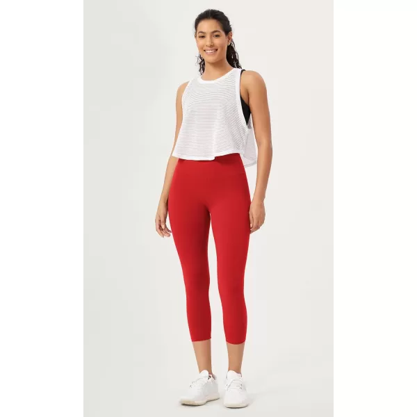 ODODOS ODCLOUD 2Pack Buttery Soft Lounge Yoga Leggings for Women 23quot  25quot 28quot High Waist Yoga PantsBlackred