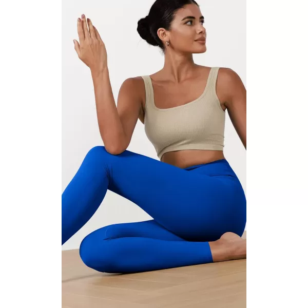 ODODOS ODCLOUD 2Pack Buttery Soft Lounge Yoga Leggings for Women 23quot  25quot 28quot High Waist Yoga PantsBlackroyal Blue
