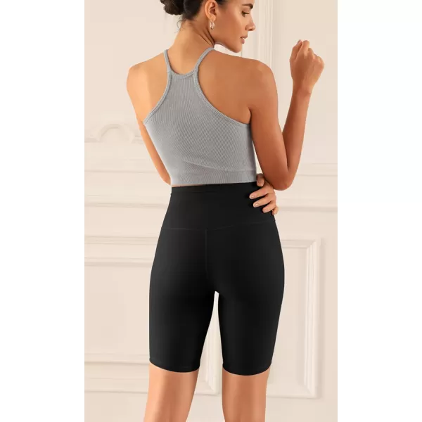 ODODOS ODCLOUD 2Pack Lounge Yoga Shorts for Women 4quot  6quot  8quot 10quot High Waist Buttery Soft Biker Shorts1blackblack