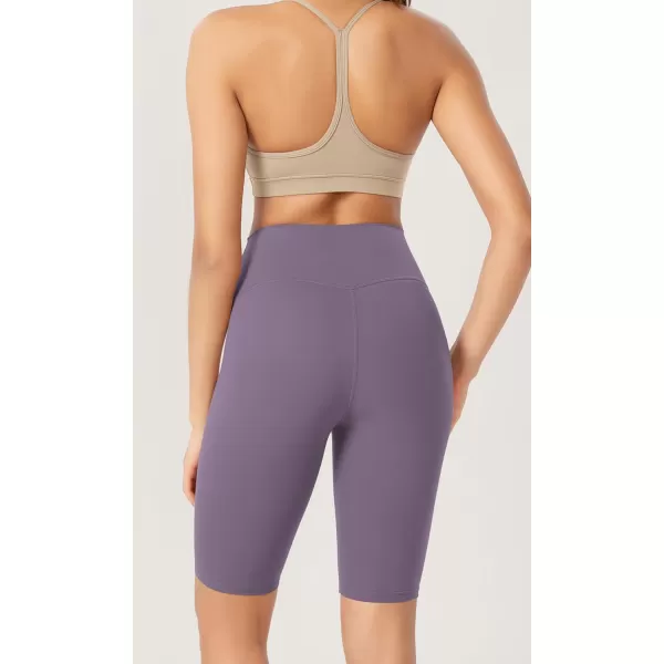 ODODOS ODCLOUD 2Pack Lounge Yoga Shorts for Women 4quot  6quot  8quot 10quot High Waist Buttery Soft Biker ShortsBlackash Violet