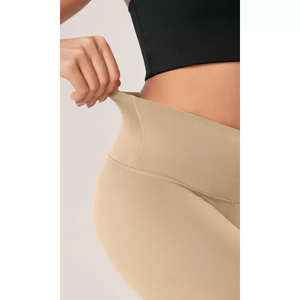 ODODOS ODCLOUD 2Pack Lounge Yoga Shorts for Women 4quot  6quot  8quot 10quot High Waist Buttery Soft Biker ShortsBlackbeige