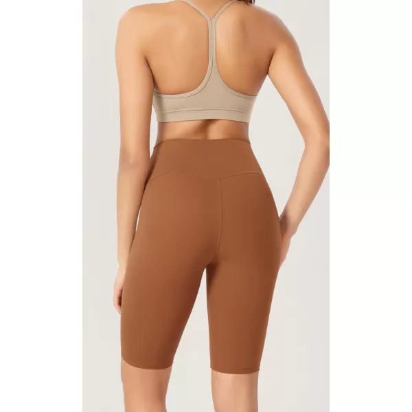 ODODOS ODCLOUD 2Pack Lounge Yoga Shorts for Women 4quot  6quot  8quot 10quot High Waist Buttery Soft Biker ShortsBlackcaramel