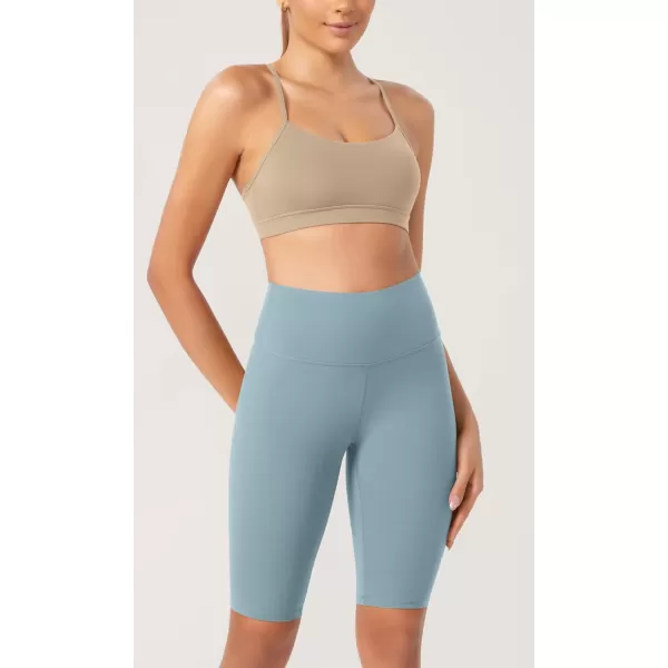 ODODOS ODCLOUD 2Pack Lounge Yoga Shorts for Women 4quot  6quot  8quot 10quot High Waist Buttery Soft Biker ShortsBlackchambray
