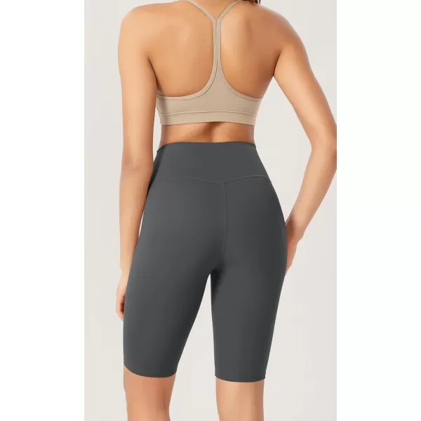 ODODOS ODCLOUD 2Pack Lounge Yoga Shorts for Women 4quot  6quot  8quot 10quot High Waist Buttery Soft Biker ShortsBlackcharcoal
