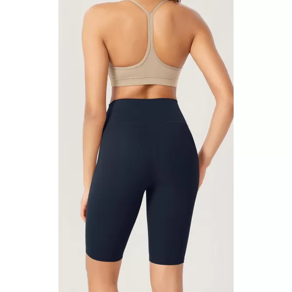ODODOS ODCLOUD 2Pack Lounge Yoga Shorts for Women 4quot  6quot  8quot 10quot High Waist Buttery Soft Biker ShortsBlackdeep Navy