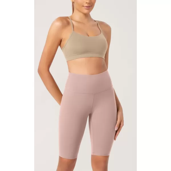 ODODOS ODCLOUD 2Pack Lounge Yoga Shorts for Women 4quot  6quot  8quot 10quot High Waist Buttery Soft Biker ShortsBlackdusty Pink