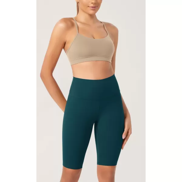 ODODOS ODCLOUD 2Pack Lounge Yoga Shorts for Women 4quot  6quot  8quot 10quot High Waist Buttery Soft Biker ShortsBlackforest Teal