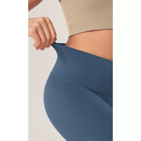 ODODOS ODCLOUD 2Pack Lounge Yoga Shorts for Women 4quot  6quot  8quot 10quot High Waist Buttery Soft Biker ShortsBlackink Blue
