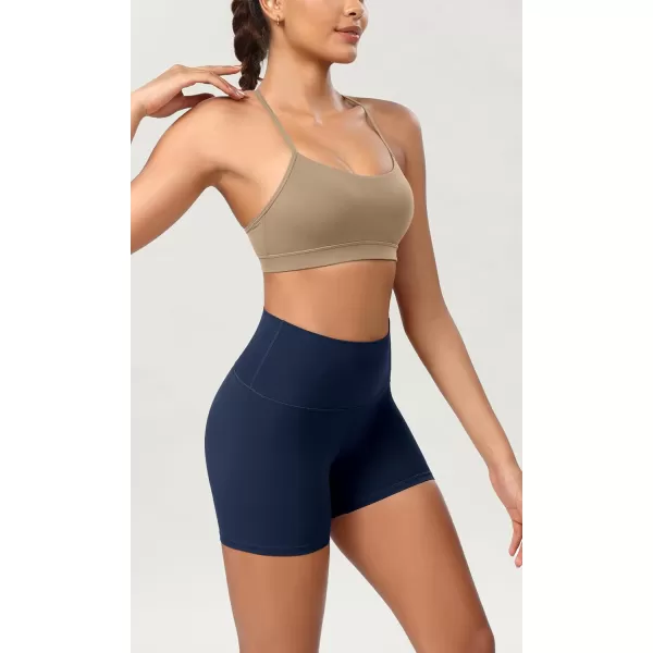 ODODOS ODCLOUD 2Pack Lounge Yoga Shorts for Women 4quot  6quot  8quot 10quot High Waist Buttery Soft Biker ShortsBlacknavy
