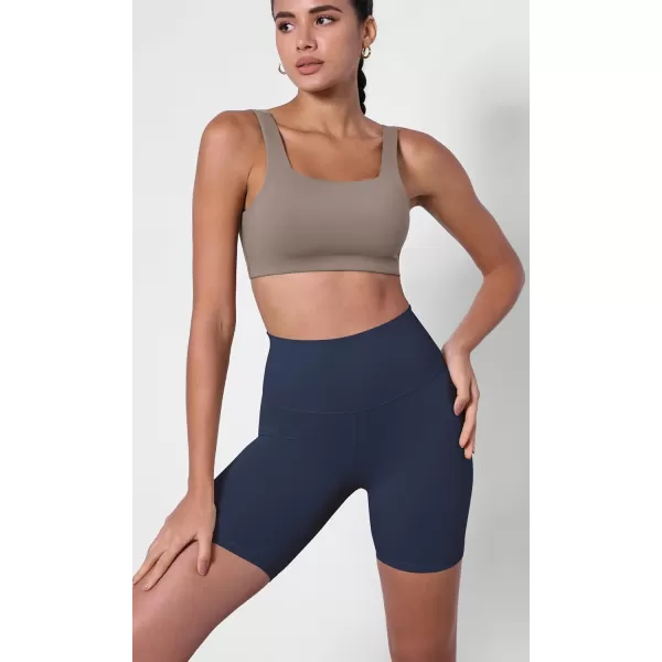 ODODOS ODCLOUD 2Pack Lounge Yoga Shorts for Women 4quot  6quot  8quot 10quot High Waist Buttery Soft Biker ShortsBlacknavy