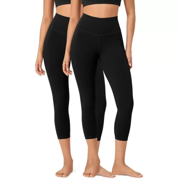 ODODOS ODCLOUD 2Pack Buttery Soft Lounge Yoga Leggings for Women 23quot  25quot 28quot High Waist Yoga Pants1blackblack