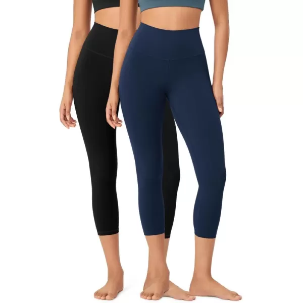 ODODOS ODCLOUD 2Pack Buttery Soft Lounge Yoga Leggings for Women 23quot  25quot 28quot High Waist Yoga PantsBlacknavy