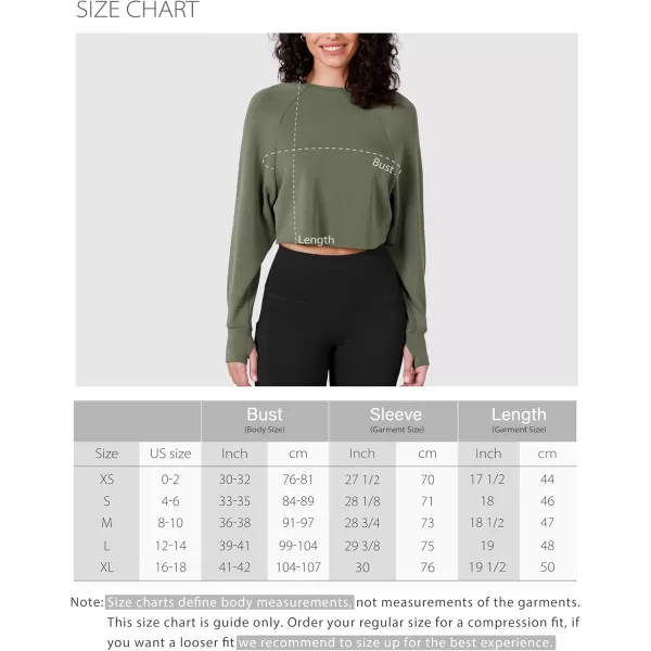 imageODODOS Modal Soft Long Sleeve Cropped Sweatshirts with Thumb Hole for Women Crew Neck Pullover Crop TopBlack