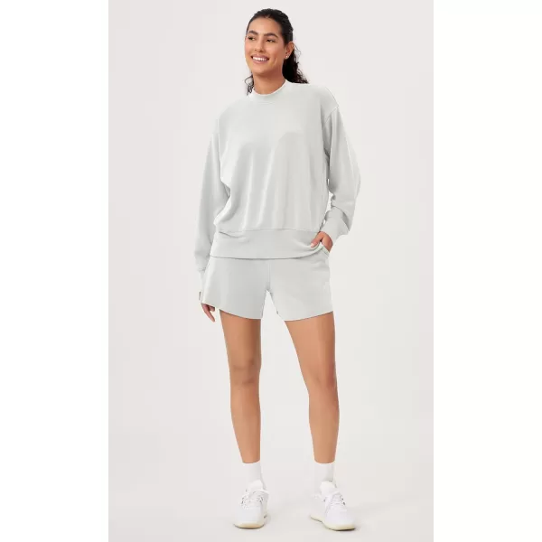 ODODOS Modal Soft Long Sleeve Oversized Sweatshirts for Women Crew Neck Pullover TopsFrosted Mint