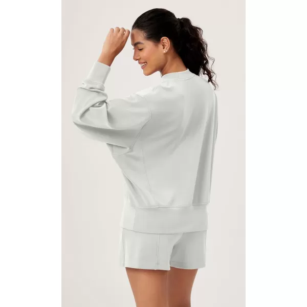 ODODOS Modal Soft Long Sleeve Oversized Sweatshirts for Women Crew Neck Pullover TopsFrosted Mint