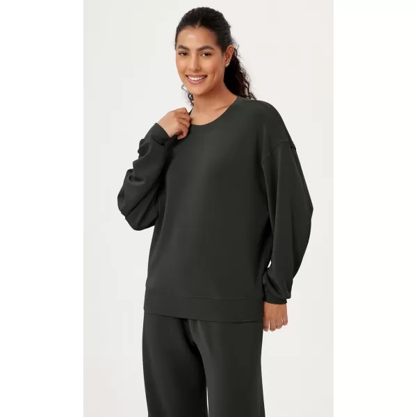 imageODODOS Modal Soft Oversized Sweatshirts for Women Crew Neck Long Sleeve Relaxed Pullover TopsBlack