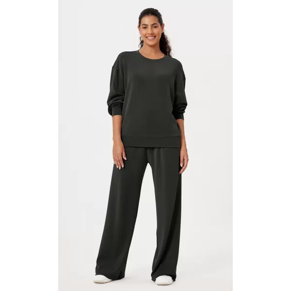 imageODODOS Modal Soft Oversized Sweatshirts for Women Crew Neck Long Sleeve Relaxed Pullover TopsBlack