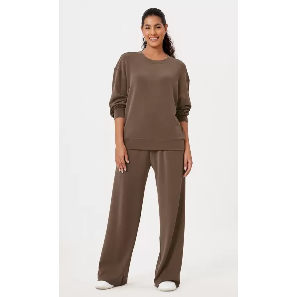 imageODODOS Modal Soft Oversized Sweatshirts for Women Crew Neck Long Sleeve Relaxed Pullover TopsNutria