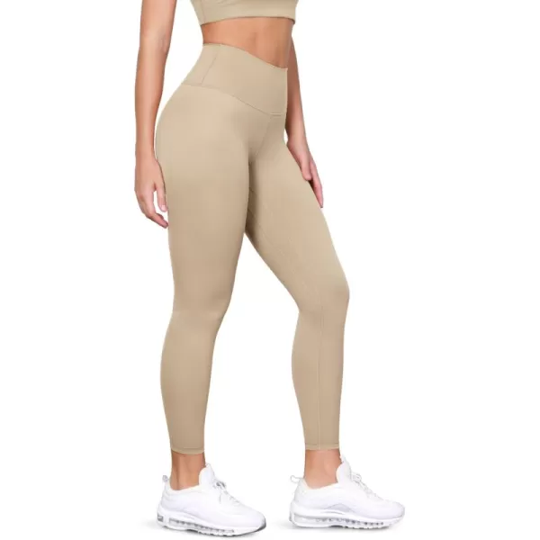 ODODOS ODLIFT Compression Leggings for Women 25quot  28quot High Waist Workout Yoga PantsBeige