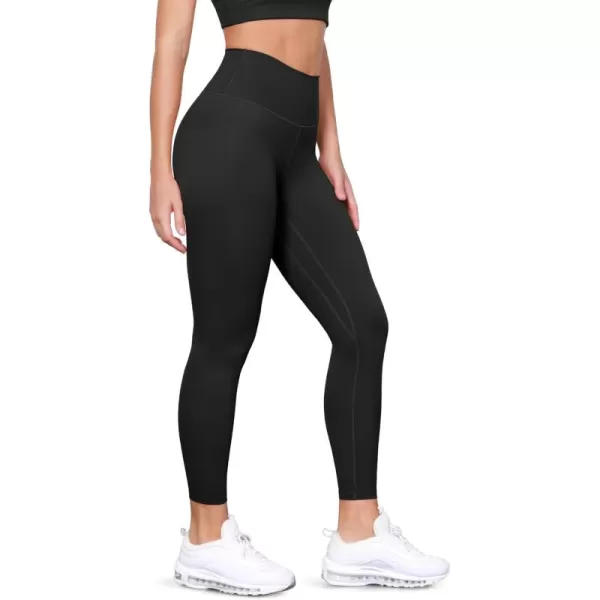 ODODOS ODLIFT Compression Leggings for Women 25quot  28quot High Waist Workout Yoga PantsBlack