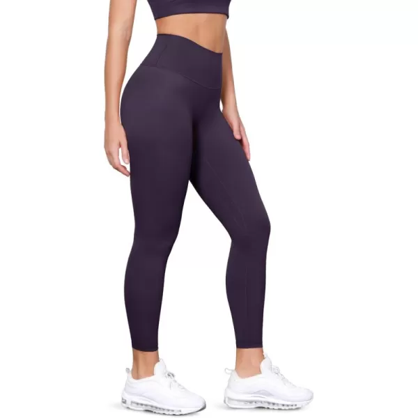 ODODOS ODLIFT Compression Leggings for Women 25quot  28quot High Waist Workout Yoga PantsDark Purple