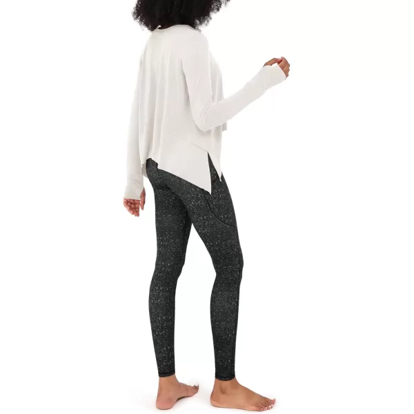 imageODODOS Long Sleeve Tee for Women with Thumb Hole Athletic Gym Workout Crop Tops Yoga ShirtsIvorywashed
