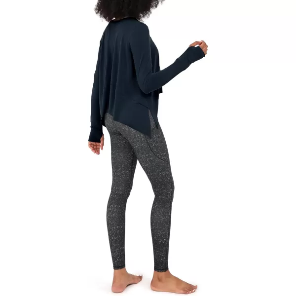 imageODODOS Long Sleeve Tee for Women with Thumb Hole Athletic Gym Workout Crop Tops Yoga ShirtsMidnight