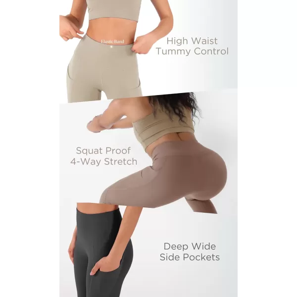 imageODODOS Womens High Waisted Yoga Capris with Pockets Tummy Control Non See Through Workout Athletic Running Capri LeggingsBurgundy
