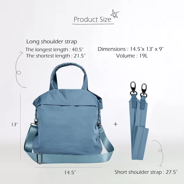 imageODODOS 19L Multi Hobo Bags 20 with 2 Straps for Women Totes Handbags Crossbody Shoulder BagsDark Blue