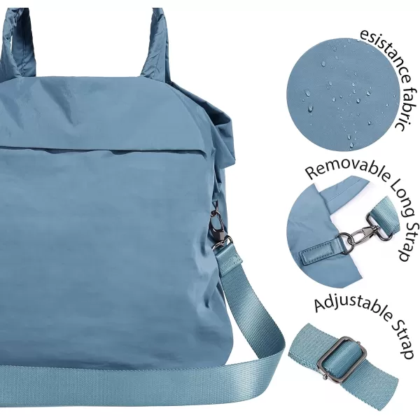 imageODODOS 19L Multi Hobo Bags 20 with 2 Straps for Women Totes Handbags Crossbody Shoulder BagsDark Blue