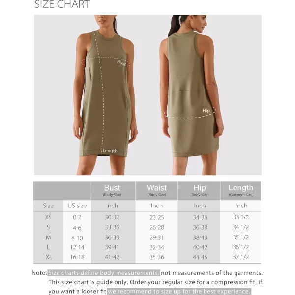 imageODODOS Modal Soft Loose Tank Dress for Women Casual Sleeveless Sundress with Kangaroo Pocket Summer DressBeige