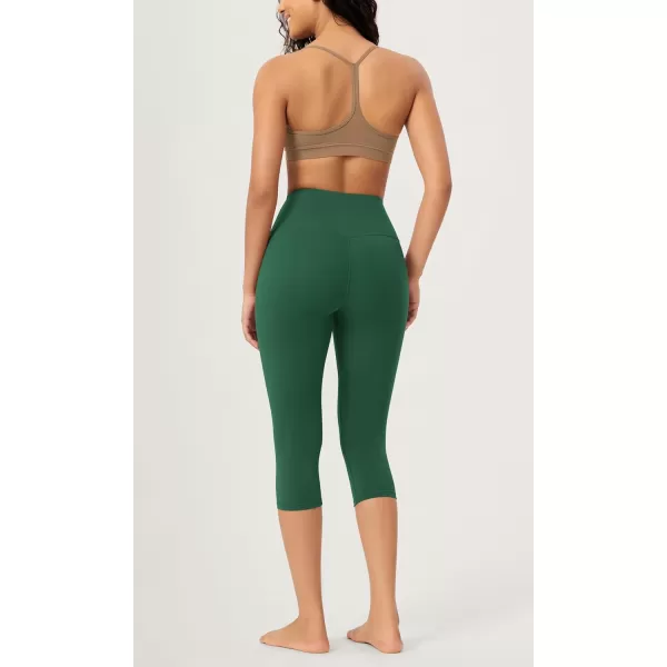 imageODODOS ODCLOUD Buttery Soft Lounge Yoga Capris for Women 14quot  19quot  21quot High Waist Capri LeggingsDark Green