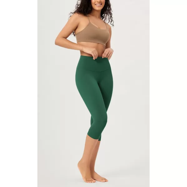 imageODODOS ODCLOUD Buttery Soft Lounge Yoga Capris for Women 14quot  19quot  21quot High Waist Capri LeggingsDark Green