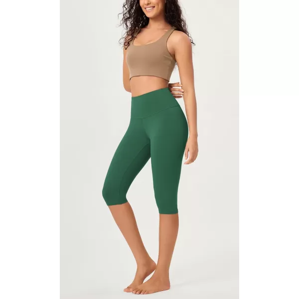 imageODODOS ODCLOUD Buttery Soft Lounge Yoga Capris for Women 14quot  19quot  21quot High Waist Capri LeggingsDark Green