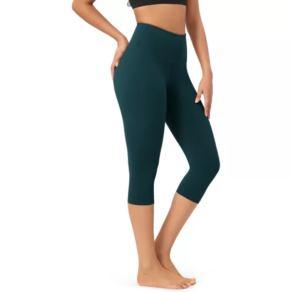 imageODODOS ODCLOUD Buttery Soft Lounge Yoga Capris for Women 14quot  19quot  21quot High Waist Capri LeggingsForest Teal