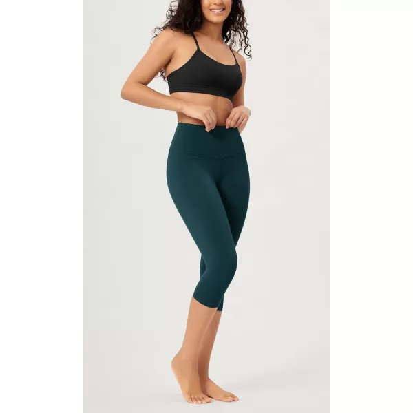 imageODODOS ODCLOUD Buttery Soft Lounge Yoga Capris for Women 14quot  19quot  21quot High Waist Capri LeggingsForest Teal