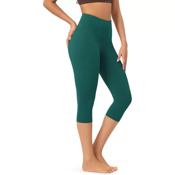 imageODODOS ODCLOUD Buttery Soft Lounge Yoga Capris for Women 14quot  19quot  21quot High Waist Capri LeggingsStorm Teal