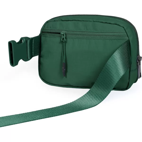 imageODODOS Unisex Mini Belt Bag with Adjustable Strap Small Fanny Pack for Workout Running Traveling Hiking IvoryForest