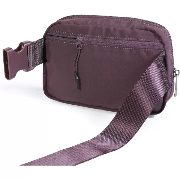 imageODODOS Unisex Mini Belt Bag with Adjustable Strap Small Fanny Pack for Workout Running Traveling Hiking IvoryPlum