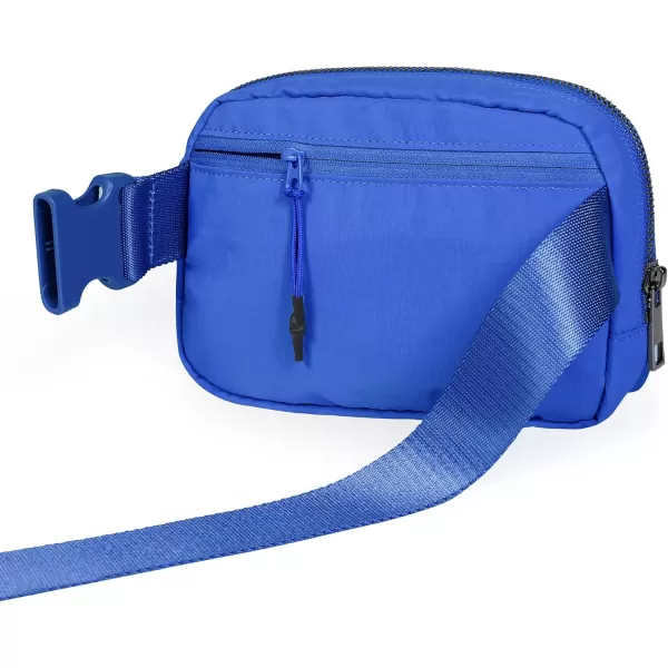imageODODOS Unisex Mini Belt Bag with Adjustable Strap Small Fanny Pack for Workout Running Traveling Hiking IvoryWild Blue