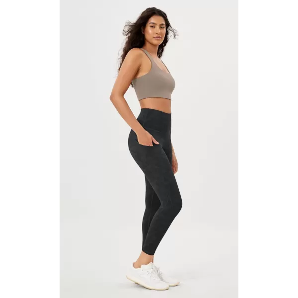 imageODODOS Womens High Waisted Yoga Leggings with Pockets Tummy Control Non See Through Workout Athletic Running Yoga PantsCamo Black