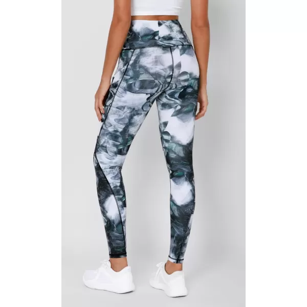 imageODODOS Womens High Waisted Yoga Leggings with Pockets Tummy Control Non See Through Workout Athletic Running Yoga PantsCrosstalk Navy