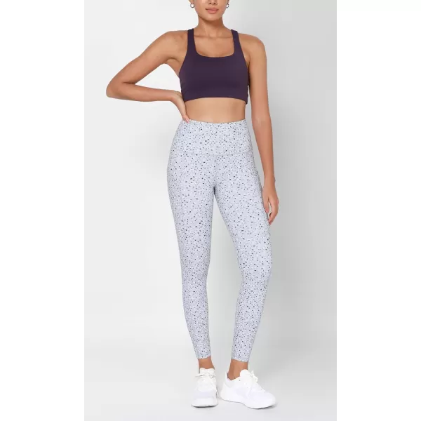 imageODODOS Womens High Waisted Yoga Leggings with Pockets Tummy Control Non See Through Workout Athletic Running Yoga PantsDalmatian