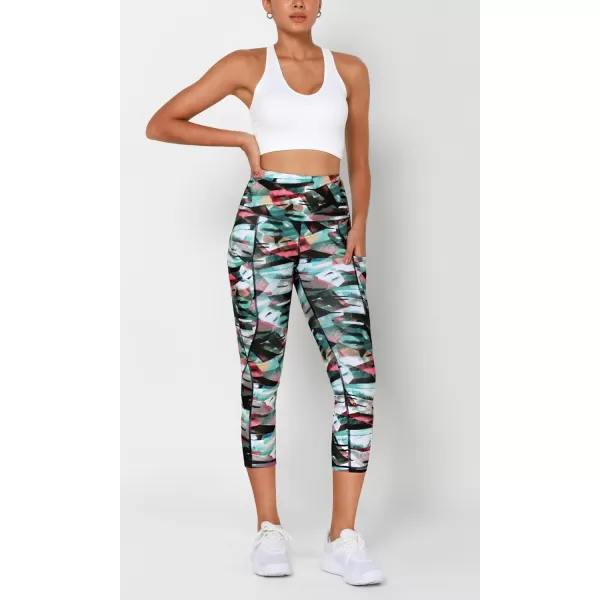imageODODOS Womens High Waisted Yoga Leggings with Pockets Tummy Control Non See Through Workout Athletic Running Yoga PantsFine Art Wine