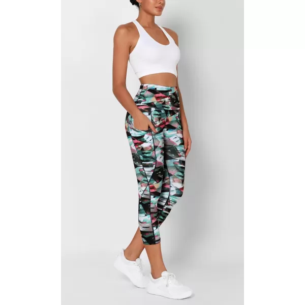 imageODODOS Womens High Waisted Yoga Leggings with Pockets Tummy Control Non See Through Workout Athletic Running Yoga PantsFine Art Wine